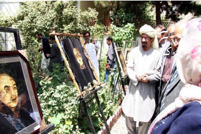  نمایشگاه آثار نقاشی با ساقۀ گندم در کابل گشایش یافت